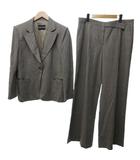 ジョルジオアルマーニ GIORGIO ARMANI ベージュ チェック パンツスーツ ジャケット スラックス ベージュ 大きいサイズ 48 約XL IBO73 0806