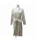 B&Y ユナイテッドアローズ BEAUTY&YOUTH ビューティー&ユース トレンチコート ノーカラー ベルト ロング丈 S ベージュ 0726 ■MET1