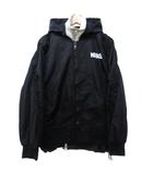 × ナイキ NIKE 美品 21AW Layered Bomber Jacket ドッキング ジャケット ブルゾン 白 ホワイト 黒 ブラック L CV5686-097 0723