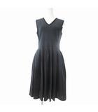 フォクシー FOXEY Dress REFRAN ドレス リフラン ニット ワンピース ノースリーブ ミディ丈 ロング 40 紺 ネイビー 39483 0730 IBO75