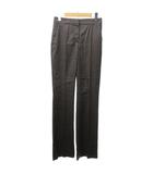 マックスマーラ MAX MARA タグ付き パンツ スラックス センタープレス ロング 茶 ブラウン 大きいサイズ 36 約S 0731