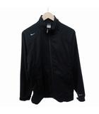 ナイキ NIKE ジャケット ブルゾン ジップアップ スウォッシュ ロゴ 刺繍 M 黒 ブラック 0805 ■MET1