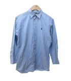 ポロ バイ ラルフローレン Polo by Ralph Lauren インパクト21 ワイシャツ カジュアルシャツ 長袖 ポニー刺繡 青 ブルー S IBO77 0827
