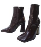 メゾンマルジェラ 22 Maison Margiela 22 タグ付き 4ステッチ デコルティケ ブーツ ショートブーツ スクエアトゥ 茶系 ブラウン系 36 約24cm S58WU0385 0913