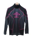 アンブロ UMBRO 美品 ゲームシャツ サッカーウエア Tシャツ カットソー 長袖 ハイネック プリント マルチカラー L 0929