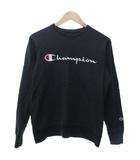 チャンピオン CHAMPION トレーナー スウェット 長袖 ロゴ刺繍 紺 ネイビー S 1012