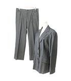 エンスウィート レナウン ensuite スーツ セットアップ ジャケット スラックス パンツ 6 TL7 グレー 1027