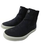 リックオウエンス Rick Owens 美品 希少 クロムハーツ ホースシュー カスタム レザーサイドゴアブーツ スニーカー CHプラス クロス FADED BLACK/MILK グレー系 41 約26.0cm相当☆AA★ 1024