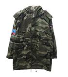 サンローラン パリ SAINT LAURENT PARIS 希少 美品 16SS ミリタリーコート フライトジャケット スパンコール 迷彩 カモフラ カーキ 50 約L 1024