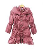 アナスイ ANNA SUI mini ミニ キッズ バルーン ダウンコート ダウンジャケット 総柄裏地 130 ボルドー 赤系 1103