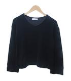 グリーンレーベルリラクシング ユナイテッドアローズ green label relaxing 美品 カットソー Tシャツ 長袖 Vネック  紺 ネイビー 1107