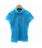 ポロ ラルフローレン POLO RALPH LAUREN ポロシャツ 半袖 ポロカラー ポニー刺繍 S 水色 ライトブルー ピンク 211505654039 /SM5 IBO83