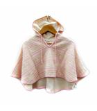 セリーヌ CELINE ベビーポンチョ ニット フード付き ロゴ 90 ピンク /SY36 IBO83 女の子