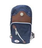 オロビアンコ OROBIANCO ボディバッグ スリングバッグ ショルダー ナイロン 切替 レザー 紺 茶 ネイビー ブラウン 1111