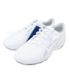 アシックス asics タグ付 ナースウォーカー NURSEWALKER 201 FMN201 メディカルシューズ スニーカー 24.5cm ホワイト ライトグレー IBO83 1110