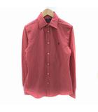 ポロ ラルフローレン POLO RALPH LAUREN カジュアルシャツ 長袖 ストライプ柄 ロゴ刺繍 S 赤 レッド 白 ホワイト /SM40 IBO83