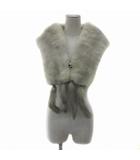  サファイアミンク ファー ティペット マフラー ショール ストール 和装 ライトベージュ /YS2 IBO83