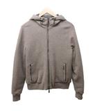 ムーレー MOORER BRIGNO-MRW ボンバージャケット カシミヤニットダウンパーカー 46 約S ベージュ 系 1124