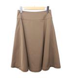 フォクシーニューヨーク FOXEY NEW YORK フレアスカート ストレッチ ひざ丈 40 約M 茶 ブラウン 23142 ■MNK3 1204