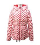 タトラス TATRAS × イーリーキシモト ELEY KISHIMOTO コラボ リバーシブル ダウンジャケット 総柄 フード 赤 レッド 系 ■MNK3 1202