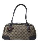 グッチ GUCCI シェリーライン プリンシー GGキャンバス ハンドバッグ ミニボストン 切替 レザー 161720 ベージュ ブラウン 系 IBO81 1206