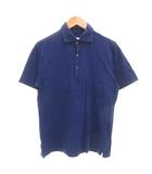 グリーンレーベルリラクシング ユナイテッドアローズ green label relaxing ポロシャツ 半袖 無地 L 青 ブルー /YJ ■YHS9