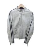 ショット SCHOTT CLASSIC RACER クラシックレーサー ライダース レザージャケット 革ジャン エイジング加工 白 ホワイト 黒 ブラック XSサイズ IBO85 1206