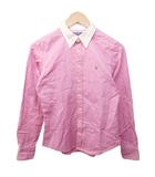 ラルフローレン RALPH LAUREN ボタンダウンシャツ BDシャツ ポニー刺繍 切替 長袖 9 約M ピンク 系 1213