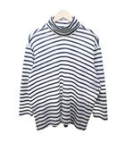 ジュンヤワタナベ JUNYA WATANABE コムデギャルソン AD2012 カットソー ボーダー タートルネック 長袖 S 白 紺 ホワイト ネイビー IBO85 1211
