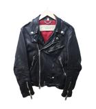 バーバリーブリット BURBERRY BRIT ライダースジャケット レザージャケット 本革 多重ジップ ダブルジップ 黒 ブラック Lサイズ 1214