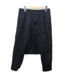 コムデギャルソンオムプリュス COMME des GARCONS HOMME PLUS サルエルパンツ バルーンパンツ 変形デザイン S 黒 ブラック IBO83 1216