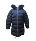 B&Y ユナイテッドアローズ BEAUTY&YOUTH ビューティー&ユース 近年モデル タフタミドルフードリバーシブルダウンジャケット 2WAY ダウンコート ラクーンファー フード S 紺 ネイビー 1226