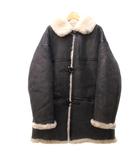 オールドジョー OLDJOE 24AW DISTRESSED SHEARLING IRVINE COAT シアリングコート ムートンジャケット ファー シープレザー PATINA BLACK ブラック 40 約Lサイズ ■BL3 1229