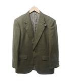 バーバリーズ Burberrys ヴィンテージ テーラードジャケット ブレザー ロゴボタン 2B センターベント 総裏地 ウール ベージュ 約M IBO85 0105