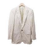 バーバリー BURBERRY テーラードジャケット ブレザー コットン 総裏 1B 46 約S ベージュ IBO85 0109