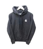 イザベル マラン エトワール ISABEL MARANT ETOILE ワンポイントロゴ パーカー フーディ プルオーバー 裏起毛 黒 ブラック 36 約S IBO85 0109