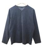 テットオム TETE HOMME ニット カットソー クルーネック 長袖 灰 グレー IBO87 0126