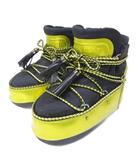 ジミーチュウ JIMMY CHOO × ムーンブーツ MOONBOOT MB Buzz ショートブーツ ロゴ 厚底 レースアップ  35/36 約21.5～22.5cm ゴールドカラー ブラック IBO87 0111