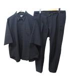 B&Y ユナイテッドアローズ BEAUTY&YOUTH ビューティー&ユース PE ポプリン セットアップ スナップボタンシャツ スラックス 上下 黒 ブラック XLサイズ 1223-699-0014 0205