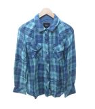  レイルズ Rails ユナイテッドアローズ チェックシャツ カジュアルシャツ 青 ブルー Sサイズ