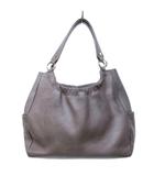 ウンガロ UNGARO レザー ハンドバッグ トートバッグ ベージュ 0126