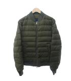 ヘルノ HERNO PI010ULE 19288 LEGEND L'AVIATORE ボンバー ダウンジャケット ダブルジップ カーキ 48 約Mサイズ 0130