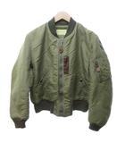 バズリクソンズ BUZZ RICKSON’S BR11311 B-15C フライトジャケット ミリタリージャケット CROWN社ジップ ナイロン カーキ 38 約M 0205