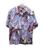 サンサーフ 東洋 SUN SURF 美品 スペシャルエディション アロハシャツ ONE HUNDRED TIGERS 百虎 プリント 総柄 復刻 半袖 SS38201MG M 黒 ブラック 系 0201