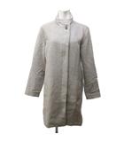 エディーバウアー EDDIE BAUER スタンドカラーコート ジャケット ウール ロング PL ベージュ 系 0204