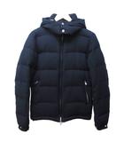 シップスジェットブルー SHIPS JET BLUE ダウンジャケット ダウンコート ウール フード L 紺 ネイビー 0204