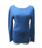 マルゥ ユナイテッドアローズ MARW UNITED ARROWS 22SS リブニット セーター ボートネック 長袖 青 ブルー IBO87 0207