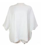 エンフォルド ENFOLD 17SS サマーコットン2ワイドTシャツ 300AS230-3030 五分袖 ボートネック 36 S相当 白 ホワイト /X