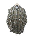 バーバリーズ Burberrys ヴィンテージ ノバチェック シャツ 長袖 ベージュ Mサイズ 0224 ☆AA★