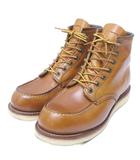 レッドウィング REDWING 875 アイリッシュセッター ワークブーツ クラシック モックトゥ 刺繡羽根タグ US8 E 26cm 茶 ブラウン 0225